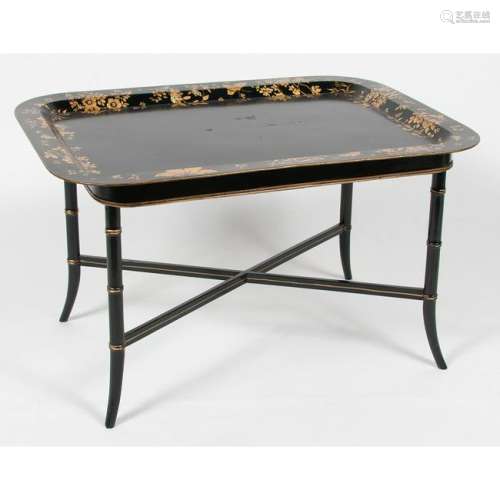 Toleware Tray on Stand