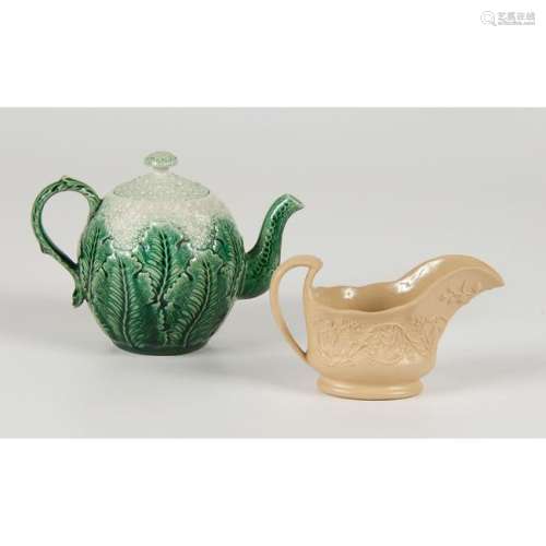 Wedgwood Teapot and Creamer