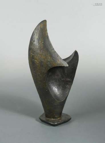 A contemporary studio pottery form, signed D. Lane,