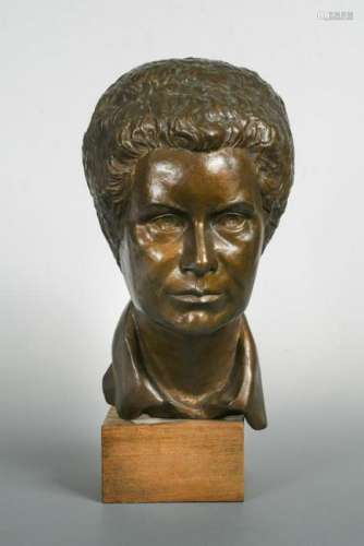 R. Pattman, (British, fl. 1970's), a bronze portrait