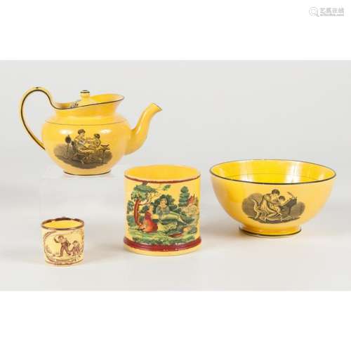 Canary Ware Transfer Porcelain