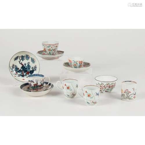 English Chinoiserie Teacups and Saucers