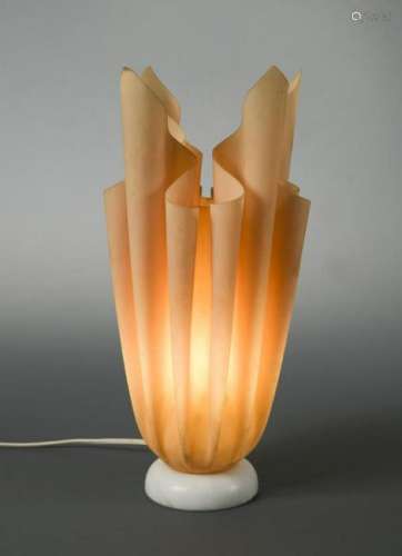 A Georgia Jacobs 'Athena' handkerchief lamp,