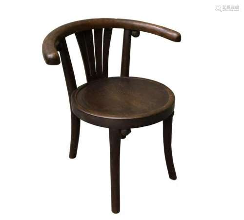 An early 20th century bentwood child's chair,