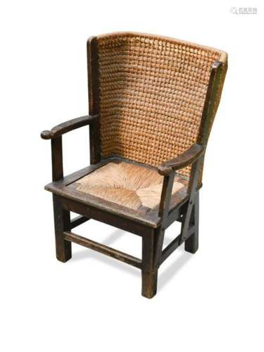 An early 20th century child's Orkney chair,