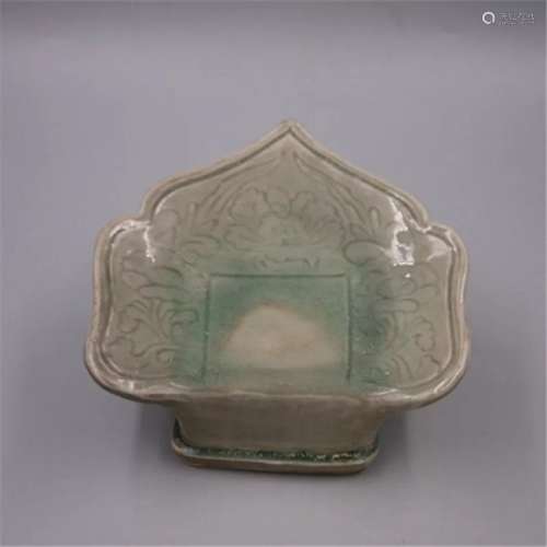 Antique Chinese Yaozhou Yao Celadon Glazed Pillow