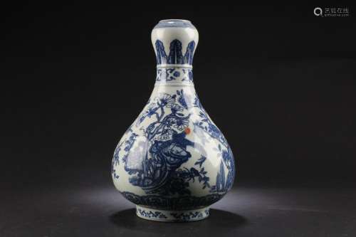 Chinese Blue & White Porcelain Vase