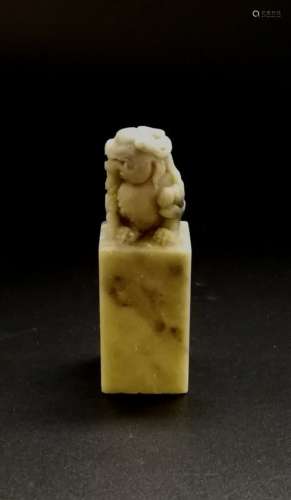 Chinese Carved Shoushan Stone Seal