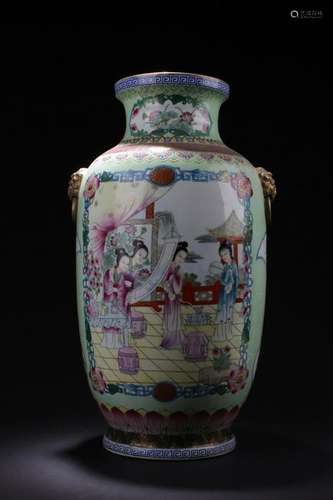 Chinese Famille Rose Porcelain Vase