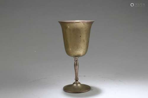 A Silver-Plated Wine Cup