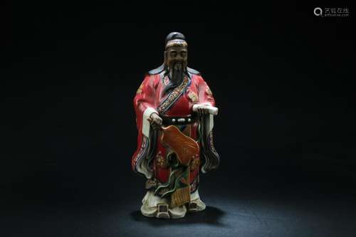 Chinese Porcelain Immortal Statue