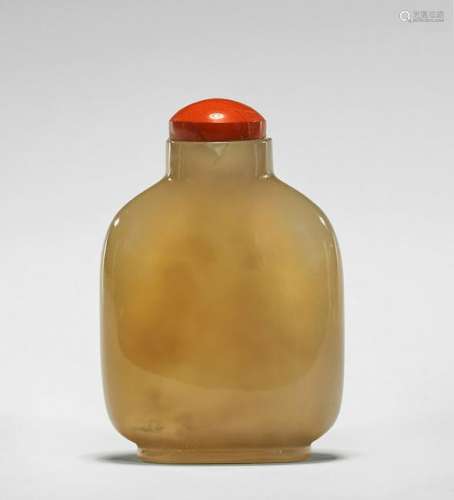 ANTIQUE AGATE SNUFF BOTTLE