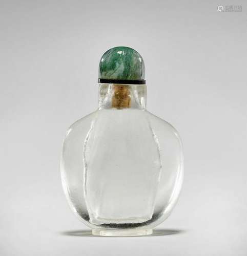 OLD ROCK CRYSTAL SNUFF BOTTLE