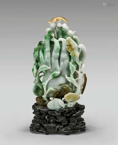 CARVED JADEITE BUDDHA'S HAND