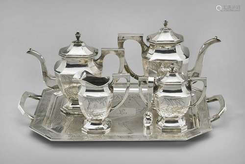 CHINESE STERLING SILVER TEA SET