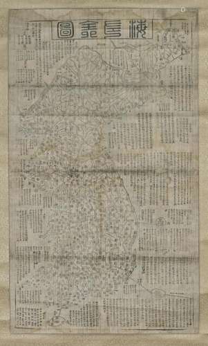 19TH CENTURY MAP OF KOREA