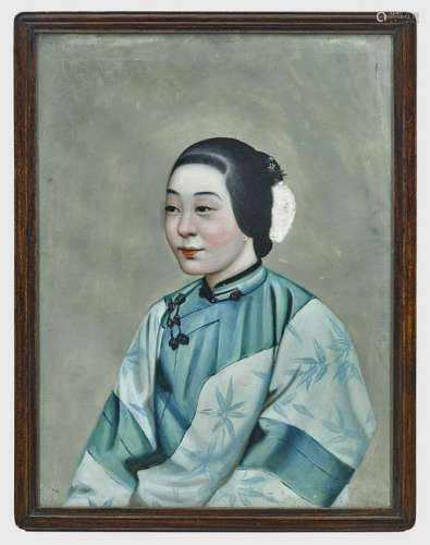 19TH CENTURY CHINESE OIL PORTRAIT