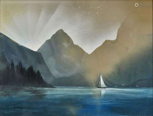 OIL PAINTING BY DALE NICHOLS: Near Admiralty Island