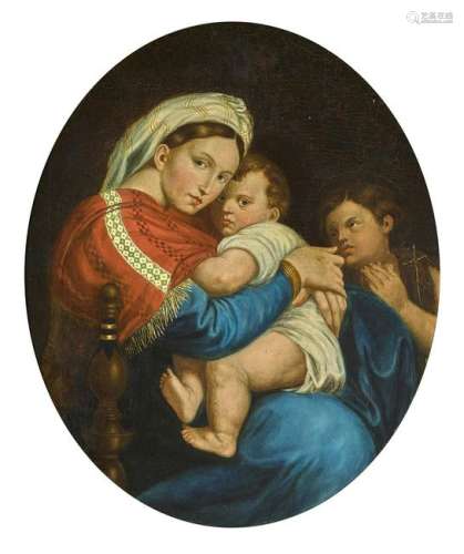 PAINTING AFTER RAPHAEL: Madonna della seggiola