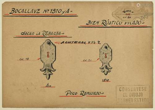 THREE TECHNICAL DRAWINGS BY JOSE THENEE