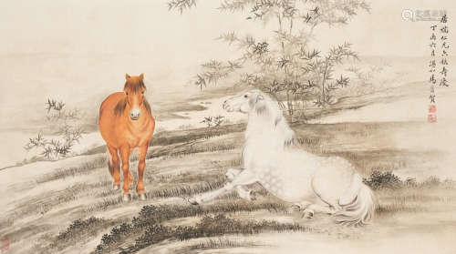 Two Horses Ma Jin (1900-1970)