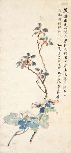 Flowers Zhang Daqian (Chang Dai-chien, 1899-1983)