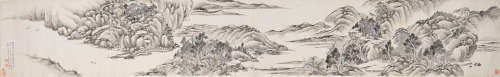 Landscape after Wang Hui (1632-1717) He Weipu (1842-1922)