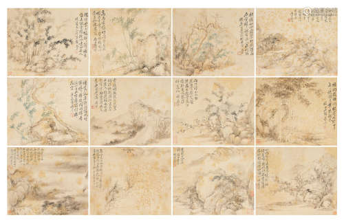 Album of Landscapes and Flowers  Yun Shouping (1633-1690)