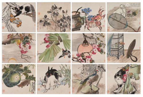 Album of Flowers, Birds and Animals Yao Xie (1805-1864)