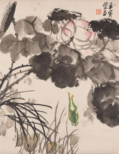 Lai Chusheng (1903-1975)   Lotus and Frog