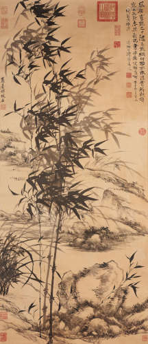 Nigensha Reproduction  Shitao (1642-1707); Wang Yuanqi (1642-1715) Bamboo and Orchids