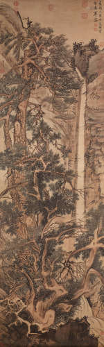 Nigensha Reproduction  Wen Zhengming (1470-1559) Old Trees by a Cold Stream