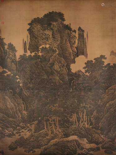 Nigensha Reproduction  Li Tang (1066-1150) Wind in Pines Among a Myriad Valleys