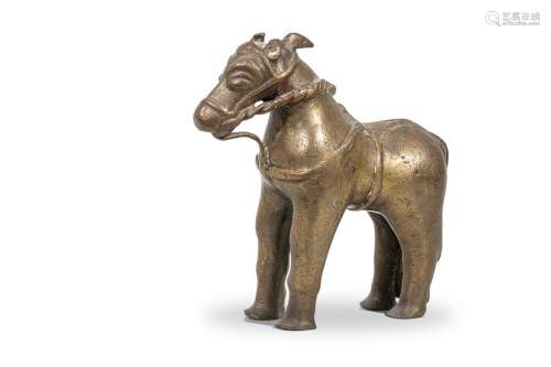 Cheval en bronze. \nInde XIXe siècle \nH. 13 cm, L. …