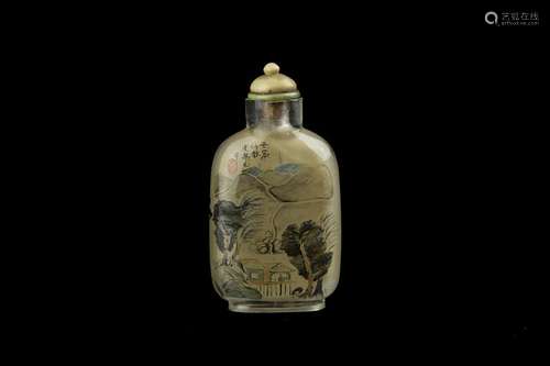 INNER PAINTING GLASS SNUFF BOTTLE