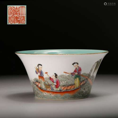 CHINESE FAMILLE ROSE PORCELAIN BOWL