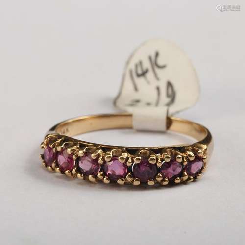 RUBY ON GOLD RING