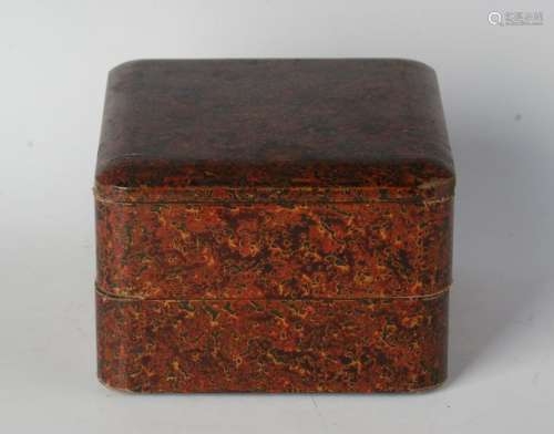 CHINESE LACQUER WOOD STACKED BOX