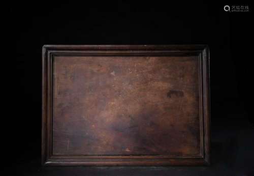 CHINESE QING DYNASTY ROSEWOOD TRAY