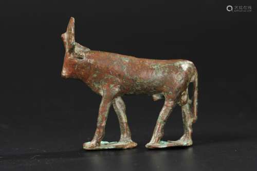 ANCIENT EGYPTIAN BRONZE OXEN, 1000BC