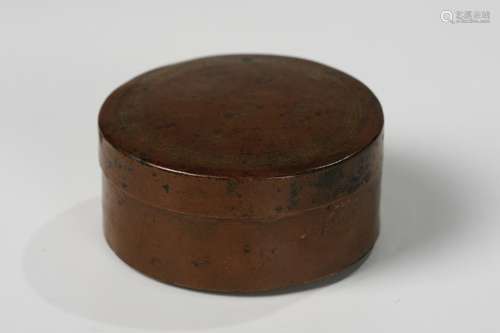 CHINESE BRONZE INK BOX