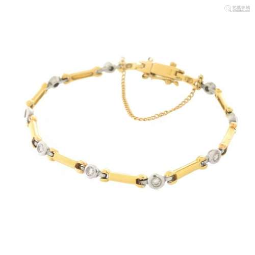 Diamond and 18K Gold Bracelet