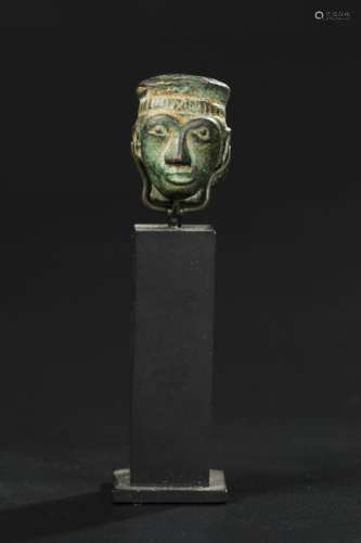 PHOENICIAN BRONZE HEAD, 800BC