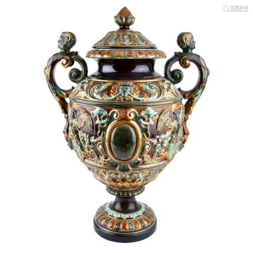 Rorstrand Majolica Urn