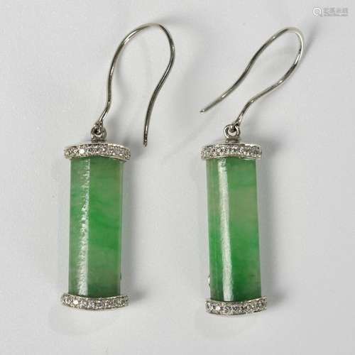 CHINESE JADEITE EARRINGS