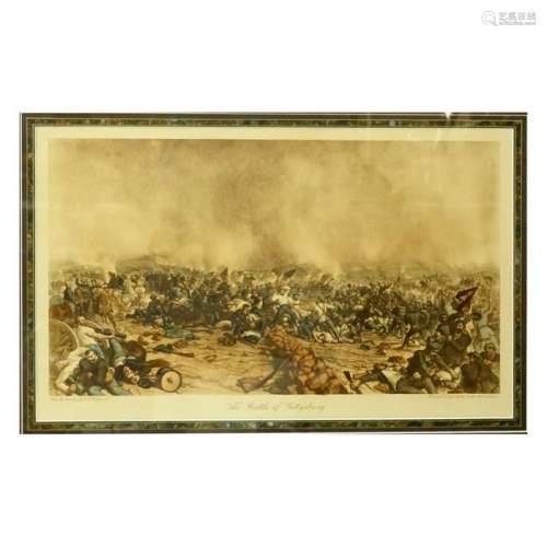 Battle of Gettysburg Print PF Rothermel