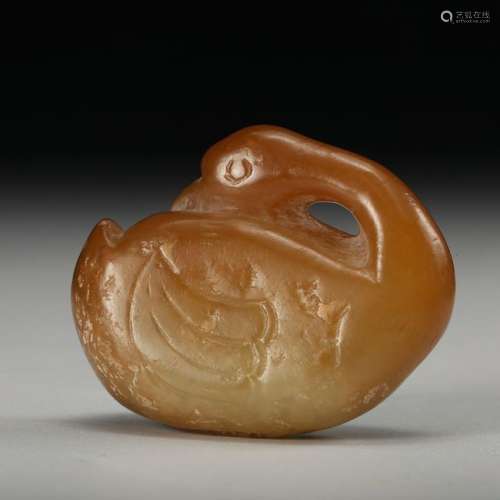 CHINESE SONG DYNASTY JADE GOOSE