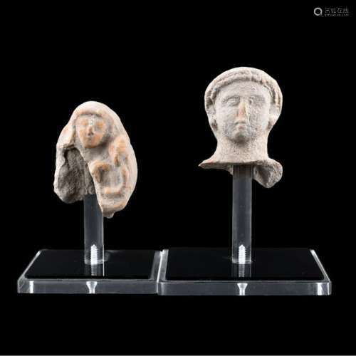 Ancient Greek Pottery Heads