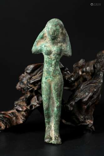 BRONZE FIGURE OF WOMAN, 1500BC
