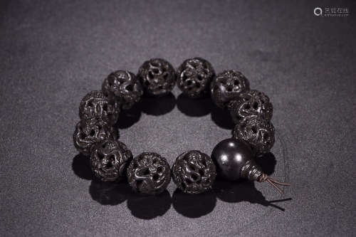 CHENXIANG WOOD HOLLOW CARVING BEADS